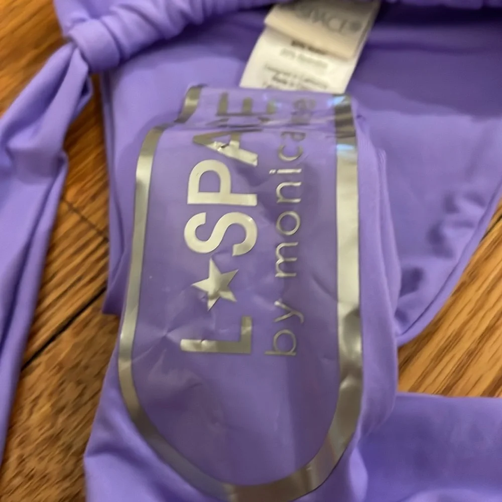 l*space Amethyst Purple Gina Bitsy Bikini‎ Swim Bottom XL